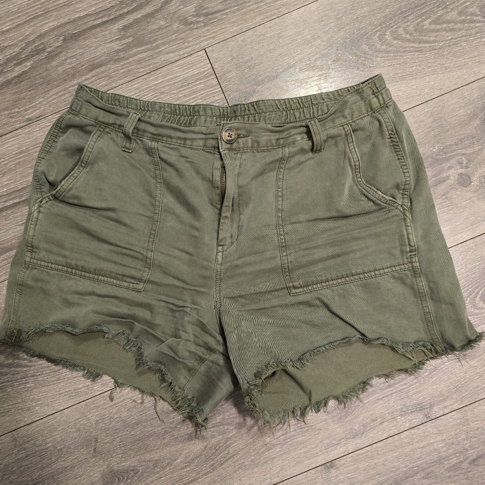 Aerie Olive Green Casual Shorts, Sz L